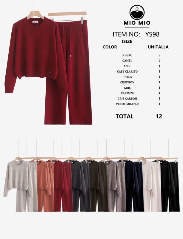 Conjunto de suéter y pantalones-YS98