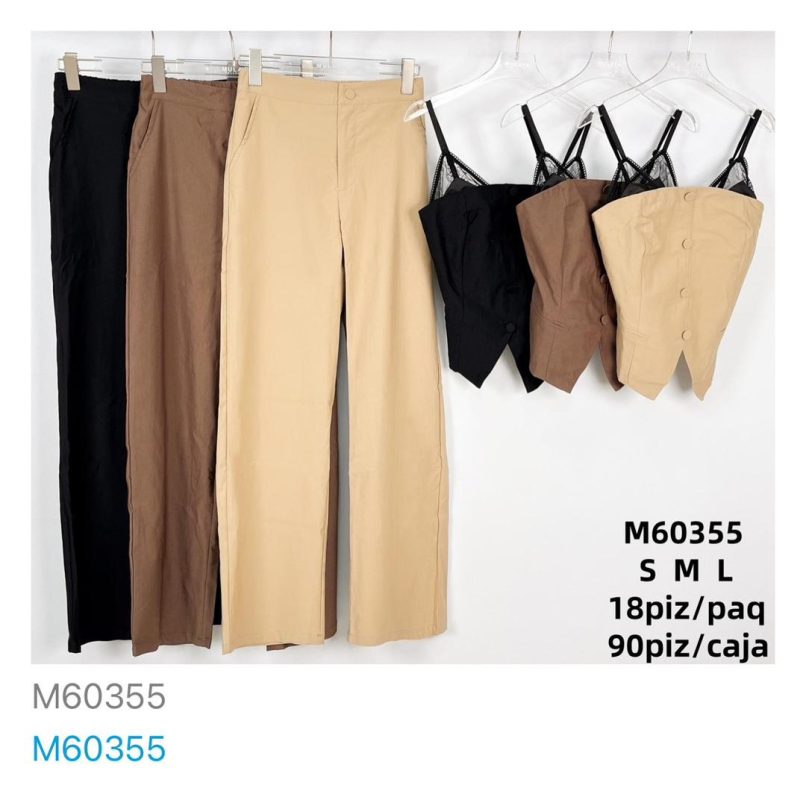 Conjunto de top y pantalón-M60355