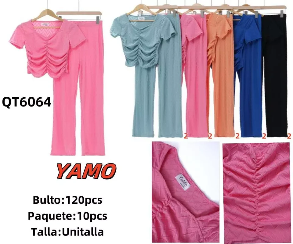 Conjunto de top y pantalón YAMO-QT6064