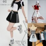 Falda plisada-A865 - 2