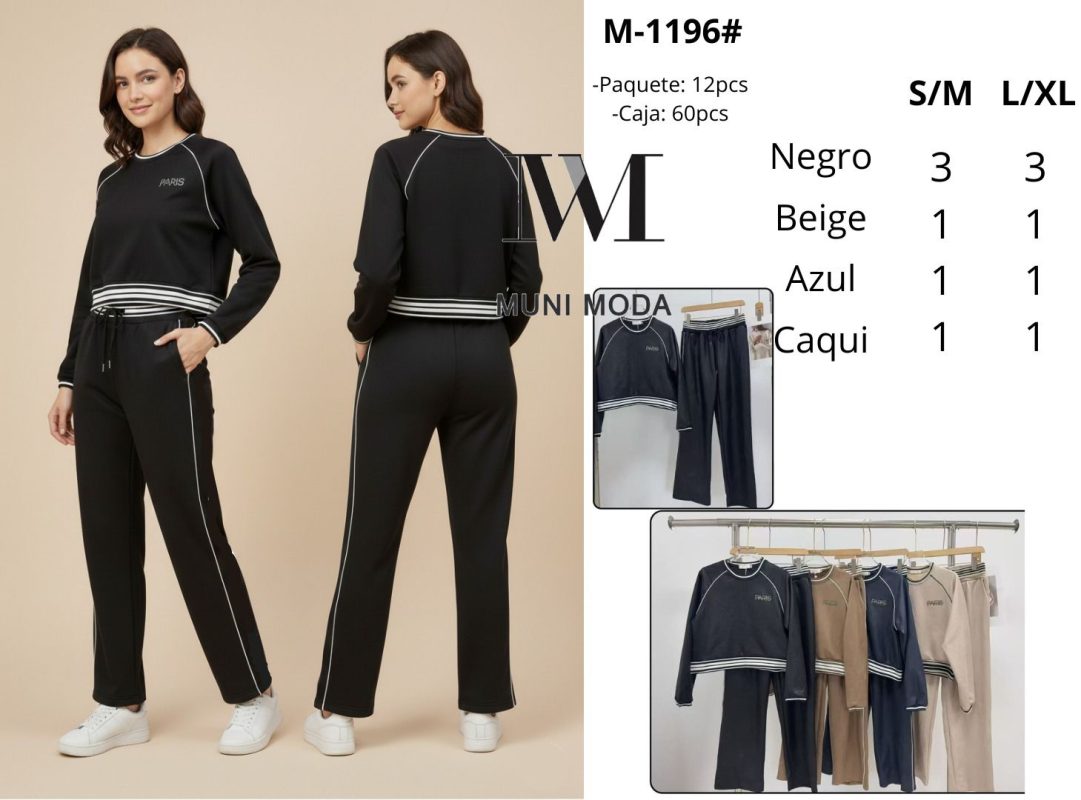 Conjunto deportivo crop top-M-1196