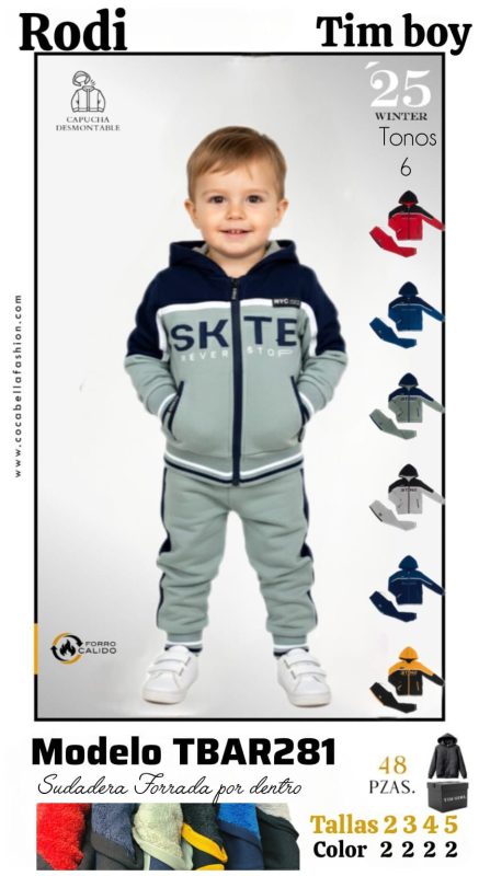 Conjunto deportivo para niño Rodi-TBAR281