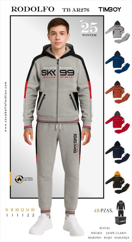 Conjunto deportivo para niño Rodolfo Sky 99-TB AR276