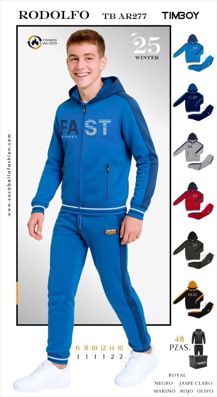 Conjunto deportivo para niño TIMBOY-TB AR277