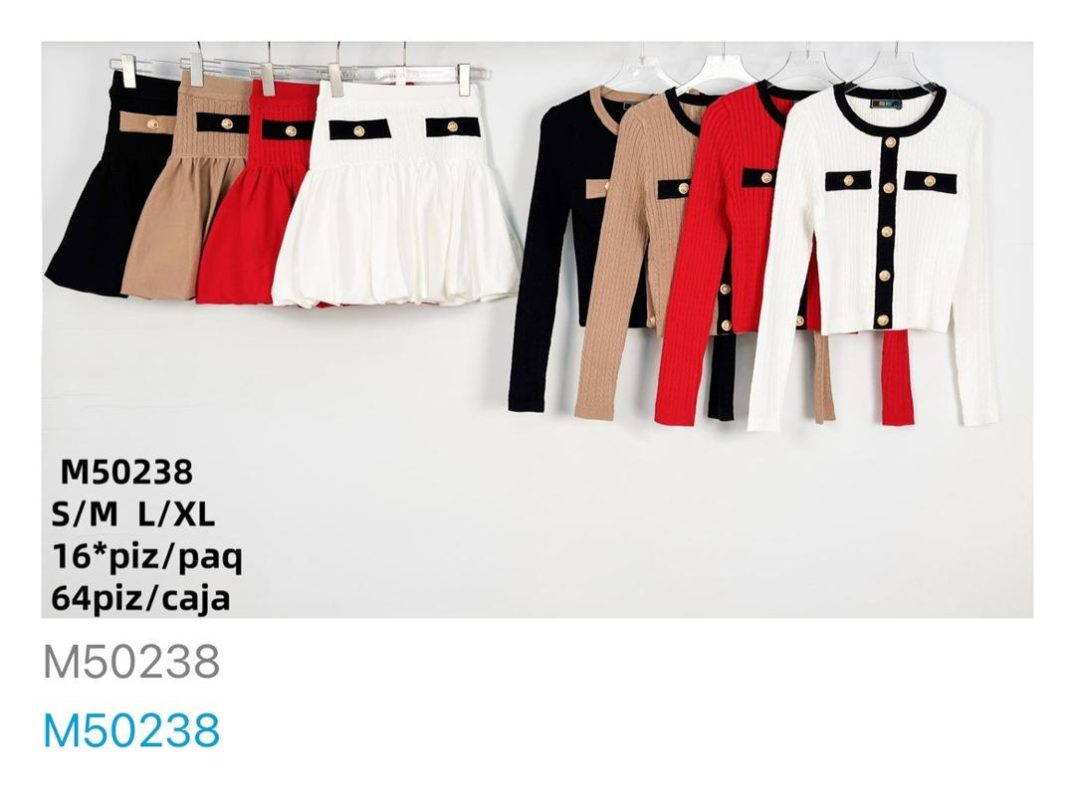 Conjunto falda y cardigan-M50238
