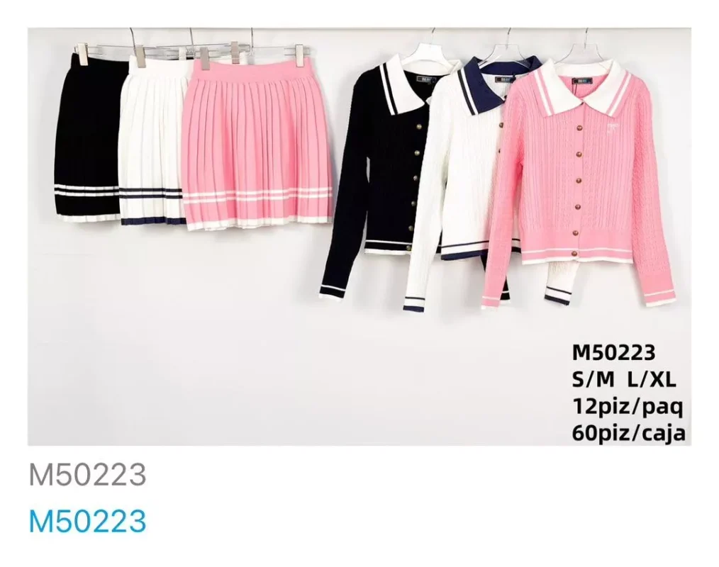 Conjunto falda y cárdigan-M50223