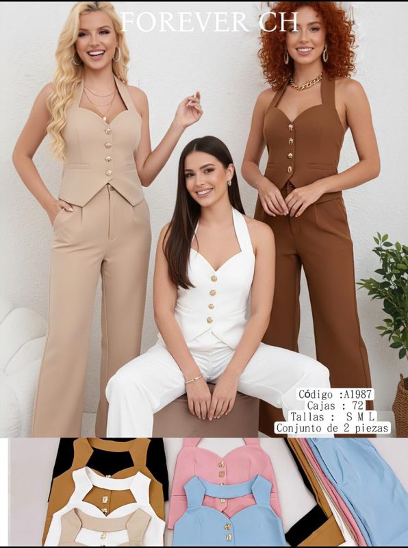 Conjunto halter de 2 piezas-A1987