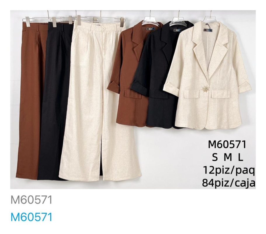 Conjunto pantalón y blazer-M60571