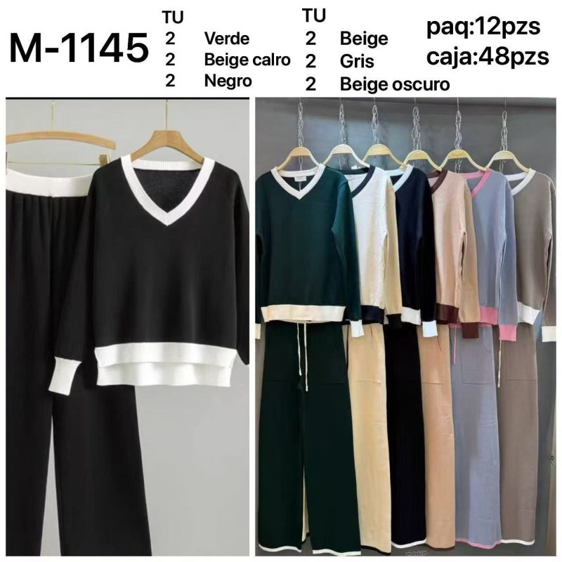 Conjunto tejido para mujer-M-1145