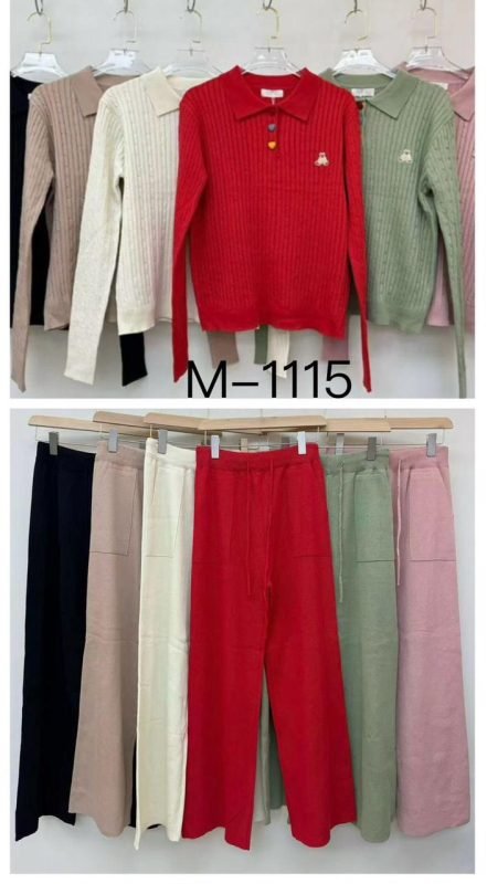 Conjunto de suéter y pantalones-M-1115