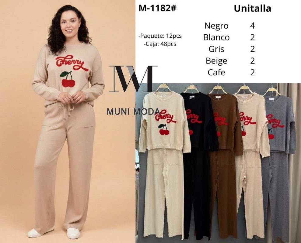Conjunto Sweater y Pantalón Cherry-M-1182