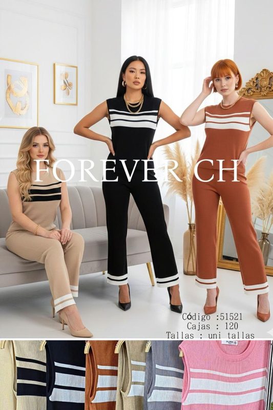 Conjunto tejido con rayas-51521