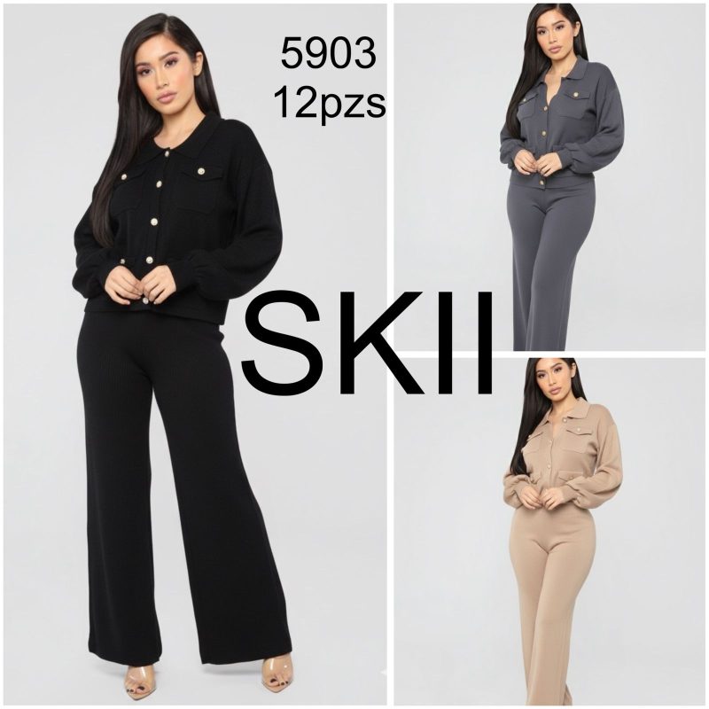 Conjunto tejido de dos piezas-5903