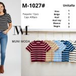Crop Top a Rayas-M-1027 - 2