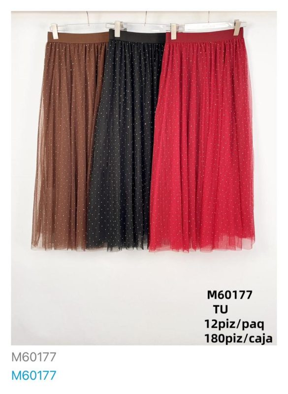 Falda con puntos-M60177
