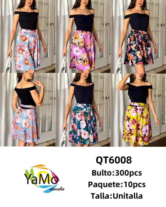 Falda Floral-QT6008