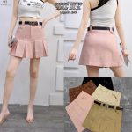 Falda Tableada con Cinturón-A1779 - 1