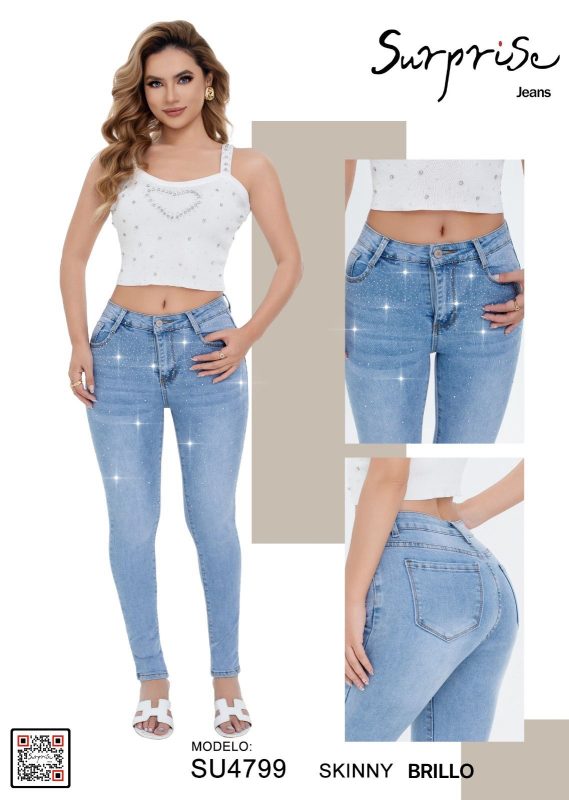Jeans Skinny Brillo Surprise-SU4799