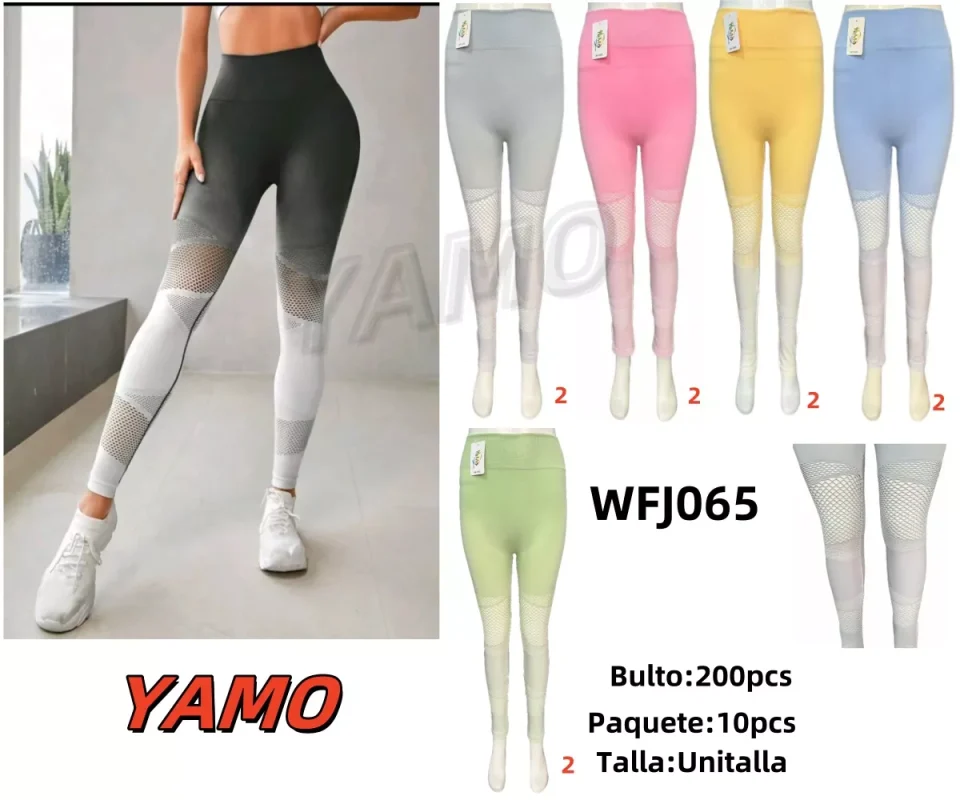 Leggings Deportivos con Malla-WFJ065