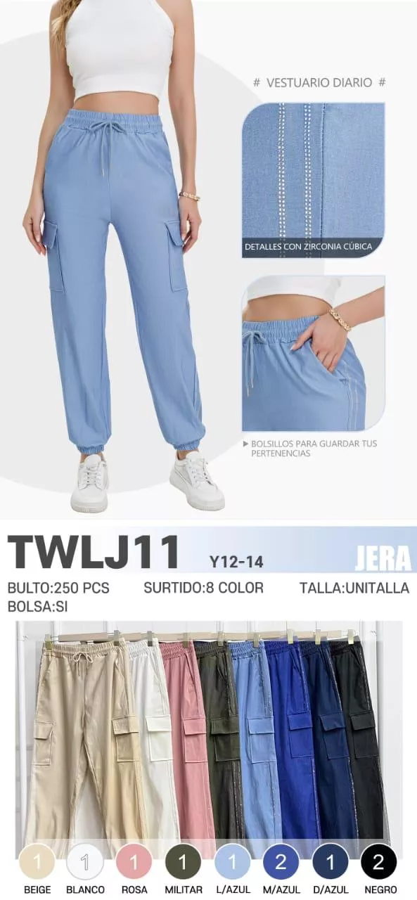 TWLJ11-Jogger con bolsas