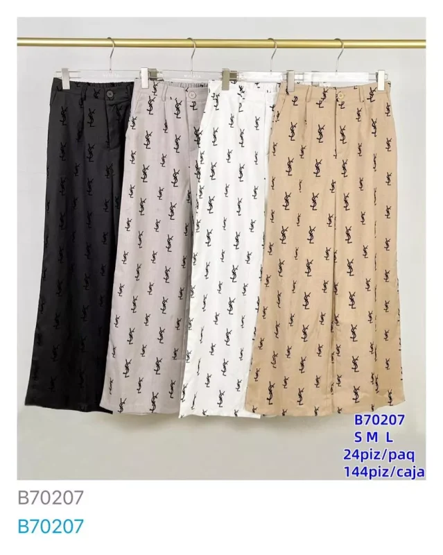 Pantalón con estampado YSL-B70207