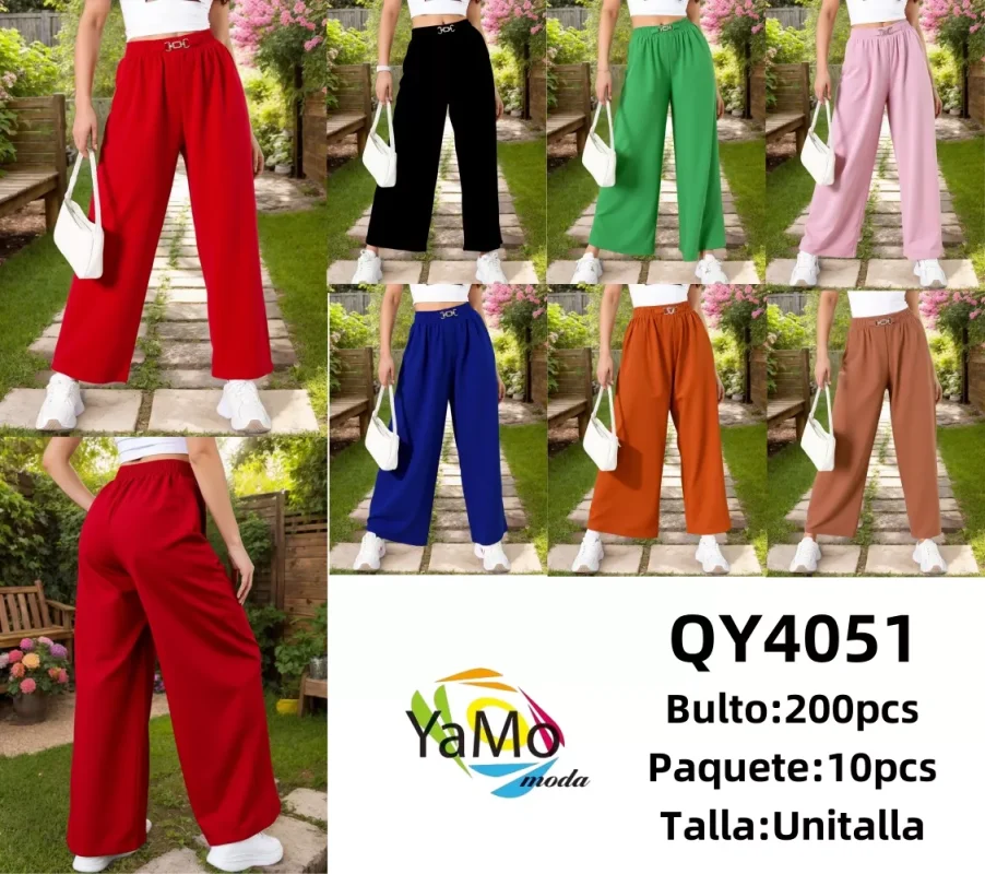 Pantalón Palazzo de Moda para Mujer-QY4051
