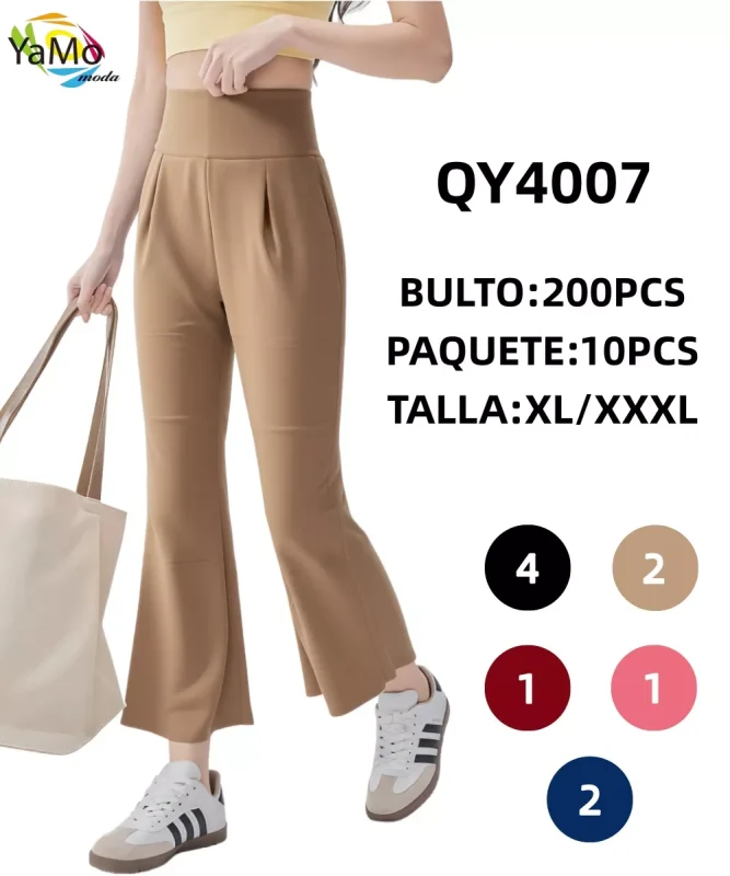 Pantalón palazzo de mujer-QY4007