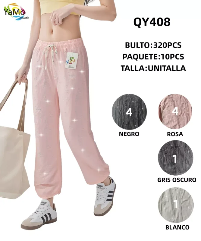 Pantalón tipo Jogger para dama-QY408