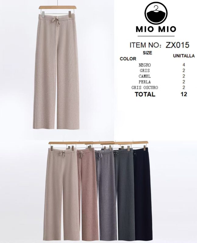 Pantalones de punto para mujer-ZX015