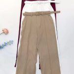 Pantalón de vestir con cinturón-C281 - 2