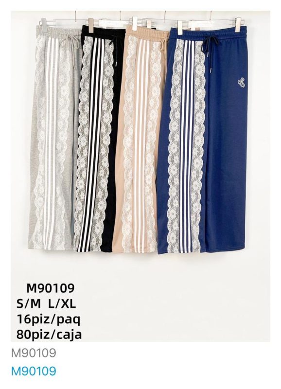 Pantalones para mujer con encaje-M90109