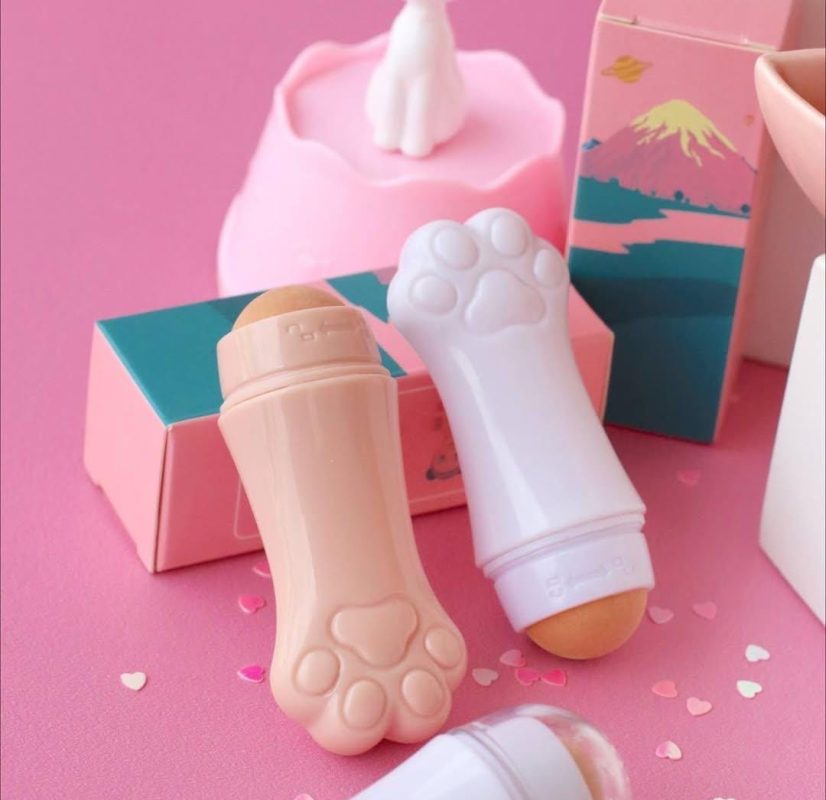 Rodillos faciales absorbentes de aceite en forma de pata de gato-6688-1