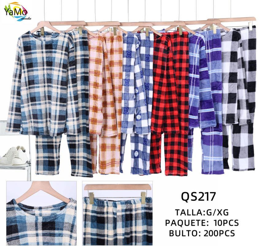 Pijama de franela a cuadros-0-QS217