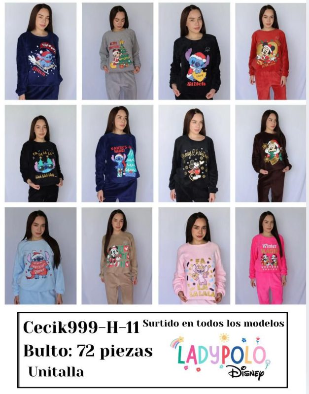 Pijama Lady Polo Disney de dos piezas-Cecik999-H