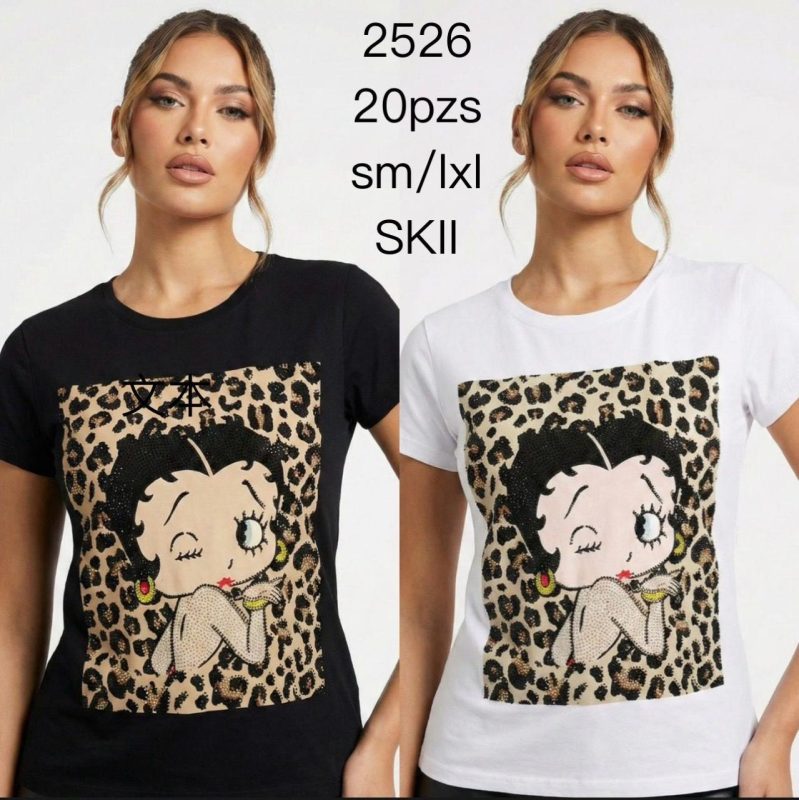 Playera con diseño de Betty Boop-2526