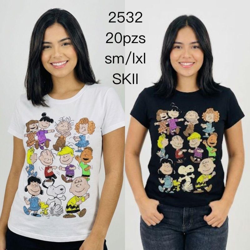 Playera con diseño de Snoopy-2532