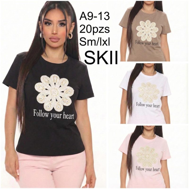 Playera estampada Follow your heart-A9-13