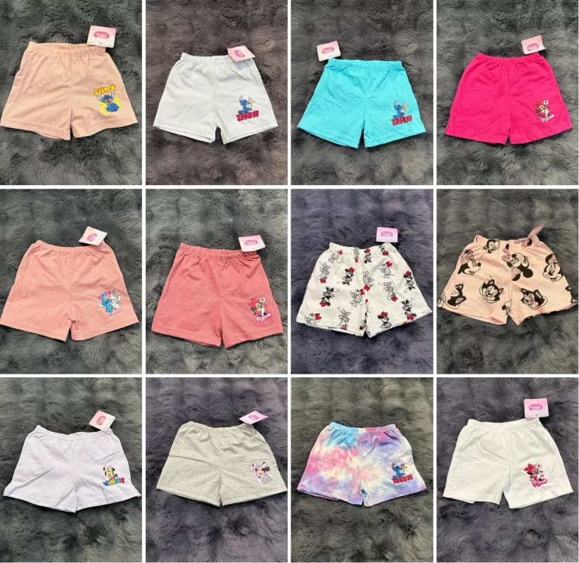 Shorts para niña con diseños de personajes-SHORT-BEBA