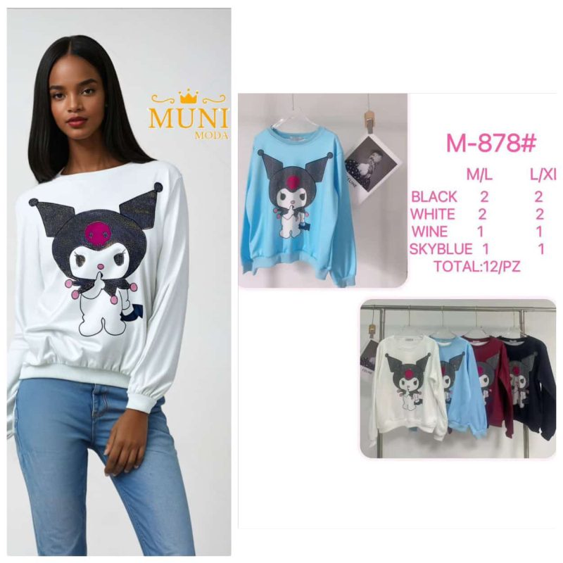 Sudadera con diseño de Kuromi-M-878