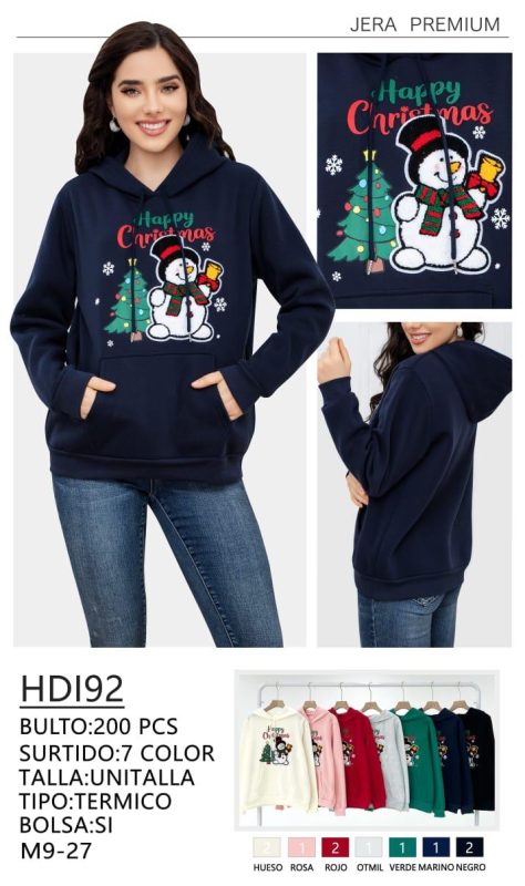 Sudadera con diseño navideño-HDI92
