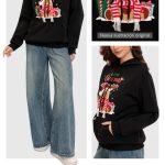 Sudadera navideña con diseño de reno-HDI90 - 2