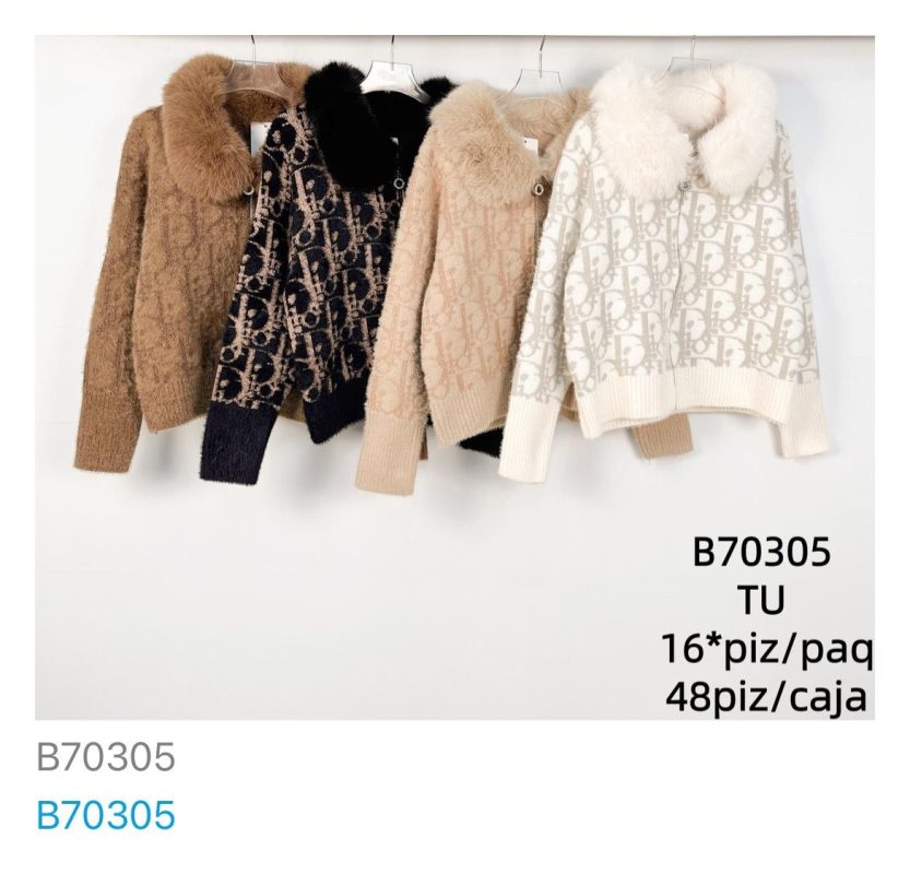 Suéter con cuello-B70305