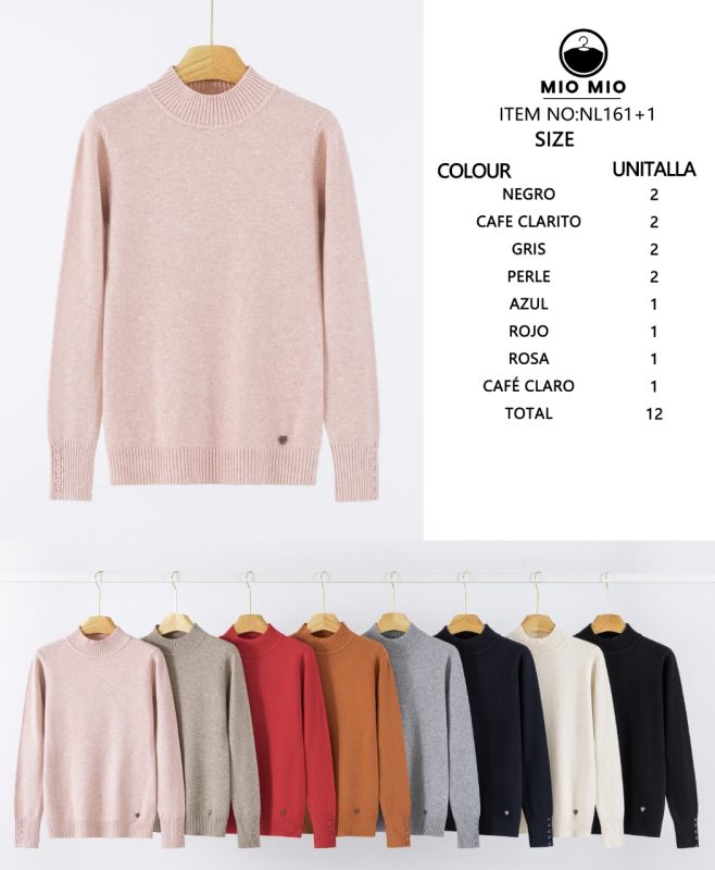 Suéter cuello alto-NL161+1