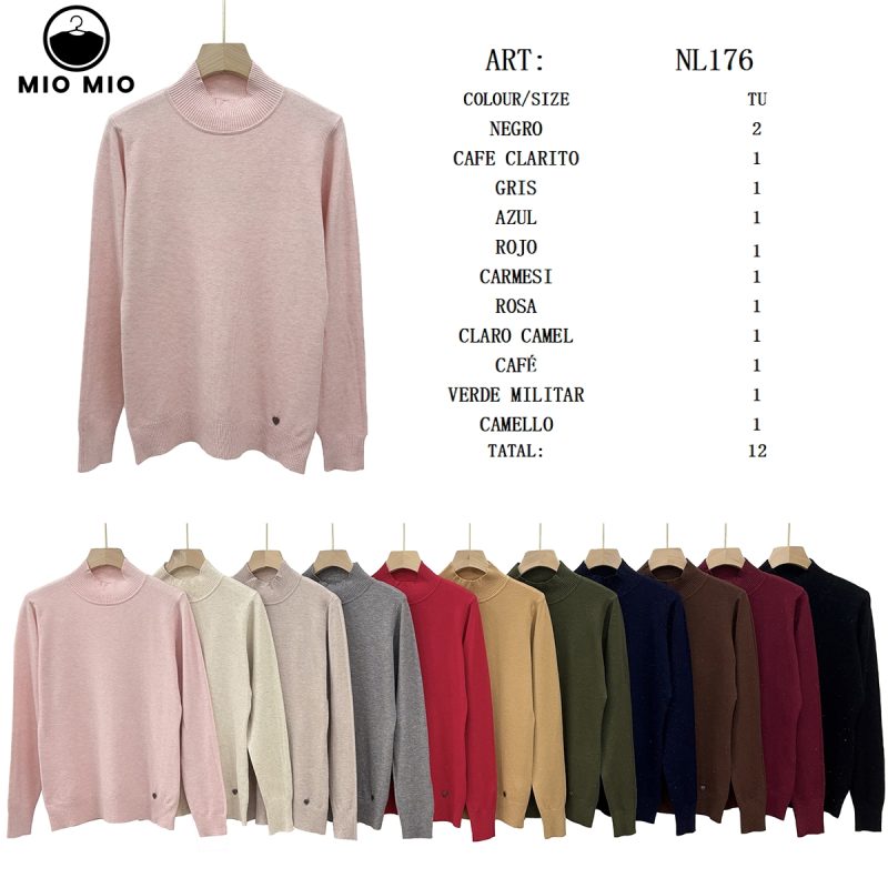 Suéter de cuello alto-NL176