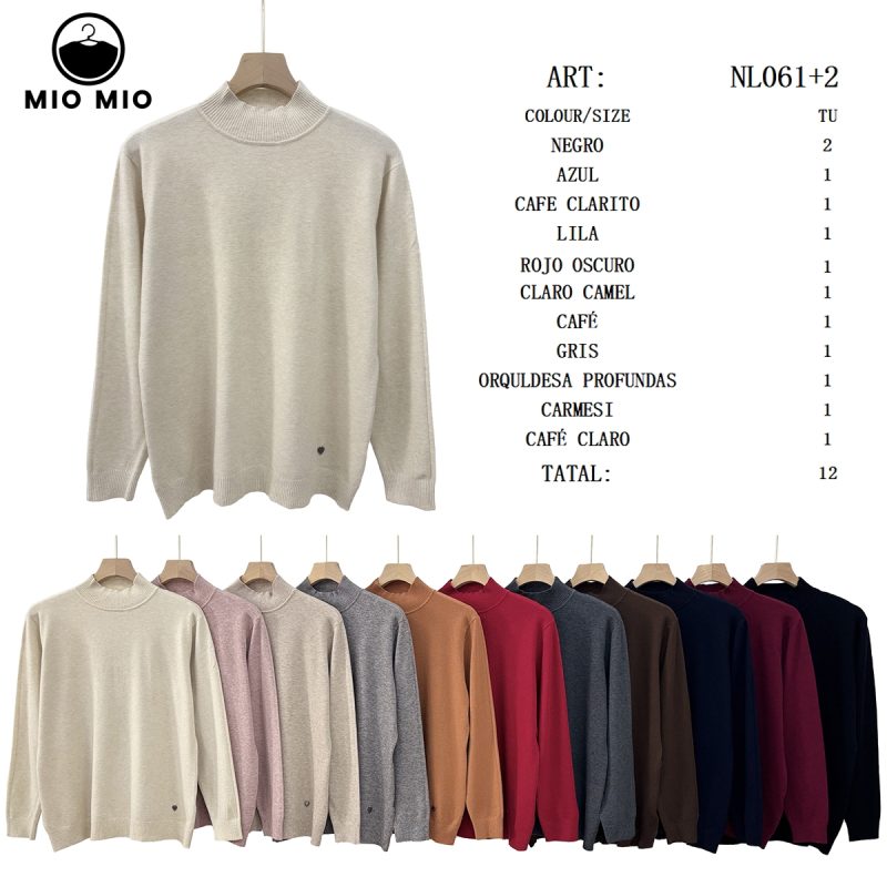 Suéter de cuello alto-NL061+2