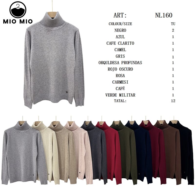 Suéter de cuello alto-NL160