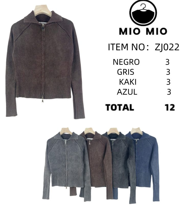 Suéter de Punto con Cierre-ZJ022