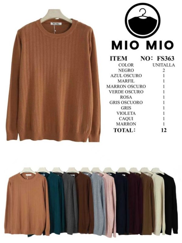 Suéter de punto Mio Mio-FS363