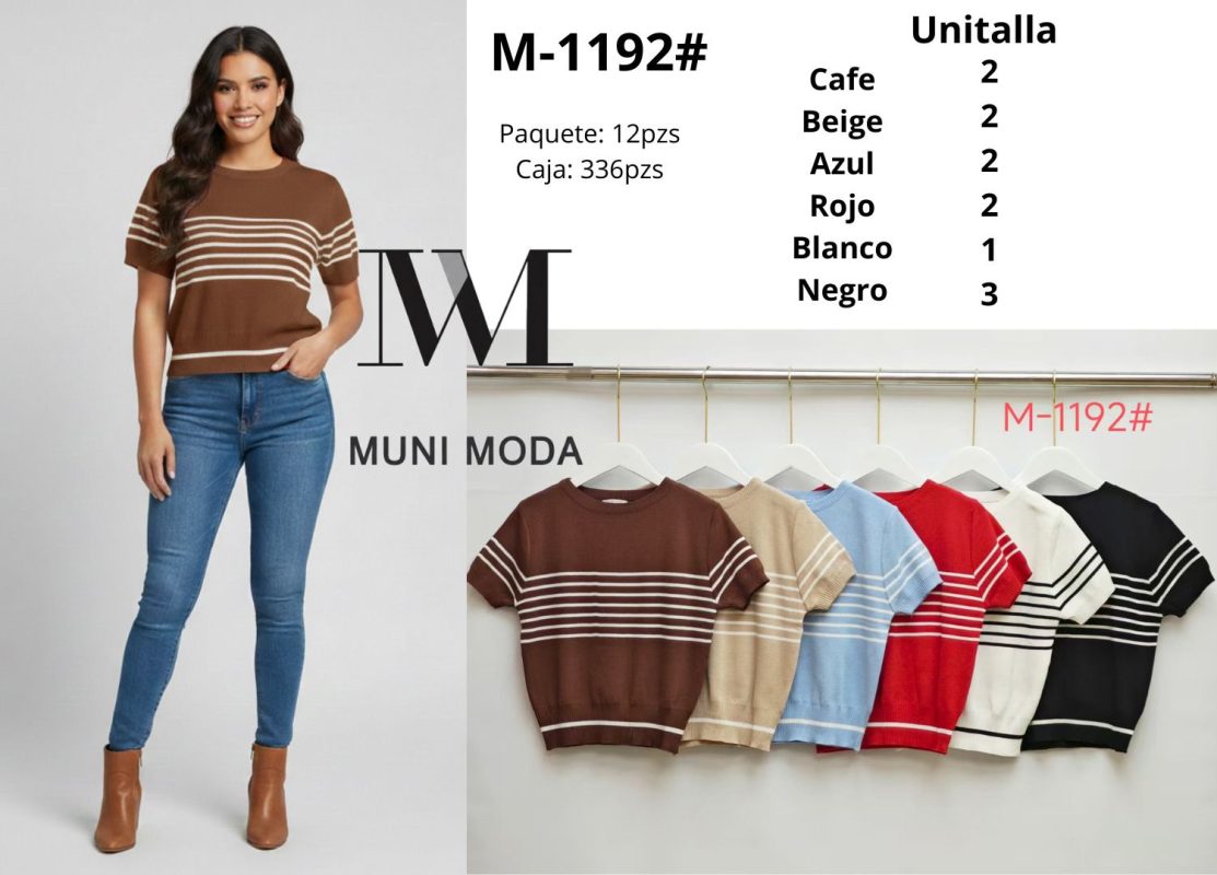 Suéter de rayas-M-1192