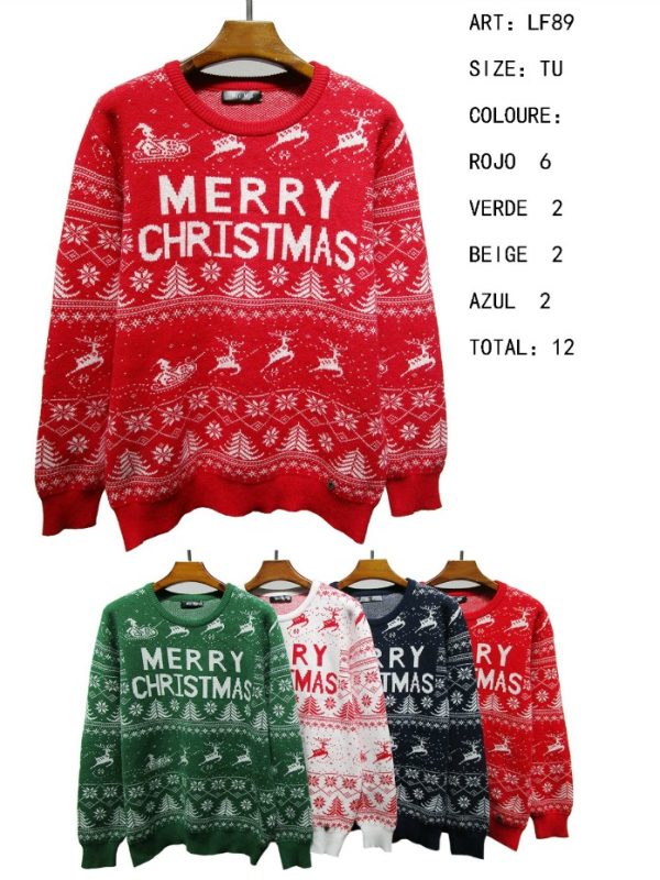 Suéter Navideño Merry Christmas-LF89
